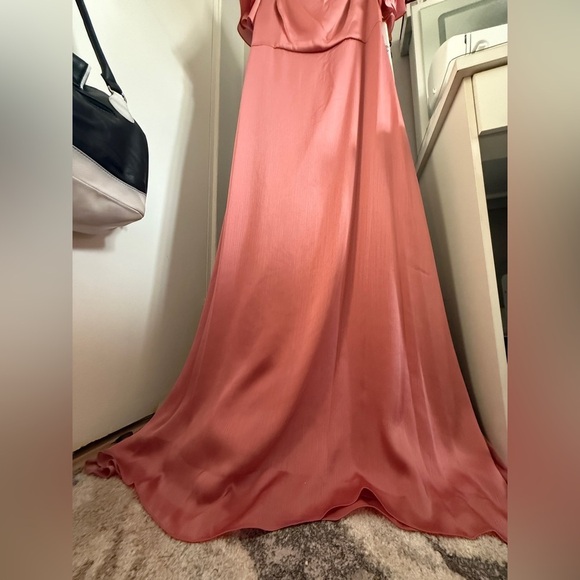 NWT | Sachin + Babi Aurora Gown Rouge Pink Peach Size 12 - Picture 8 of 11